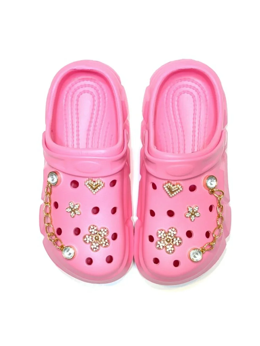 GIRL'S PINK CLOGS - Accessories Included, Little & Big Kids' (C11-J4)